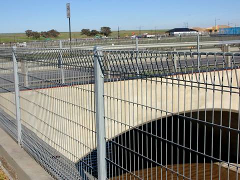 The BRC fence is installed in both sides of bridge.