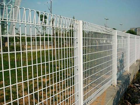 The white BRC fence is installed in school periphery.