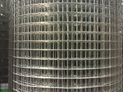 A roll of electro galvanized welded steel mesh