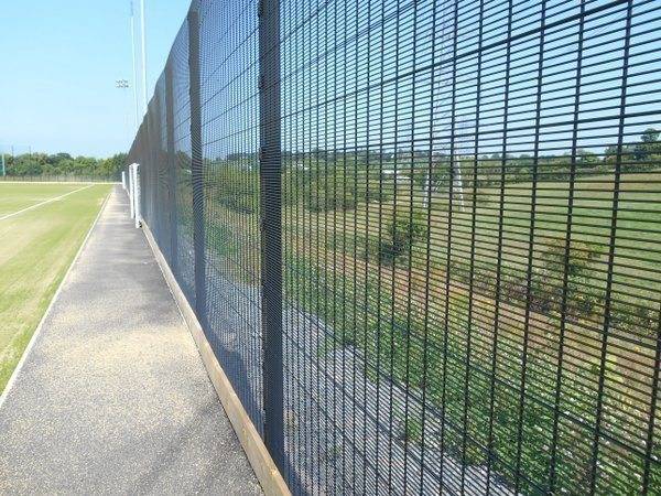 This is a green PVC coating 2D 358 high strength security fence.