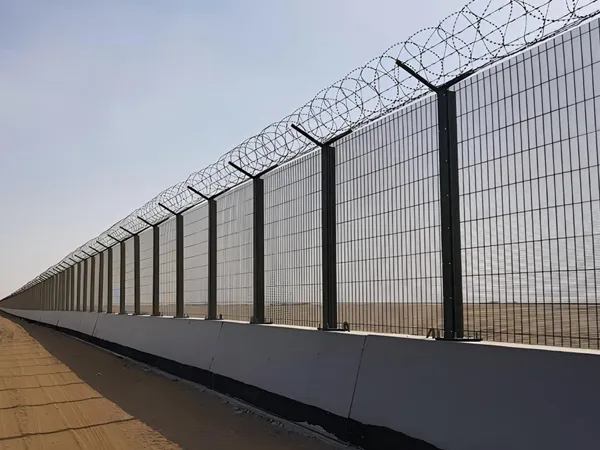 358 anti-climb security fence installation.