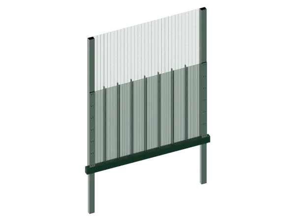 358 defender anti-climb fence with double-sided high-security design.
