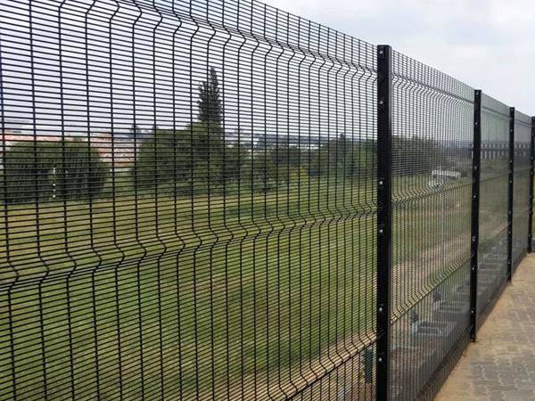 This is a forest surrounded by 3D 358 high security fence.