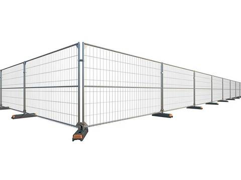 The Australia portable fences are connected with feet and clamps.
