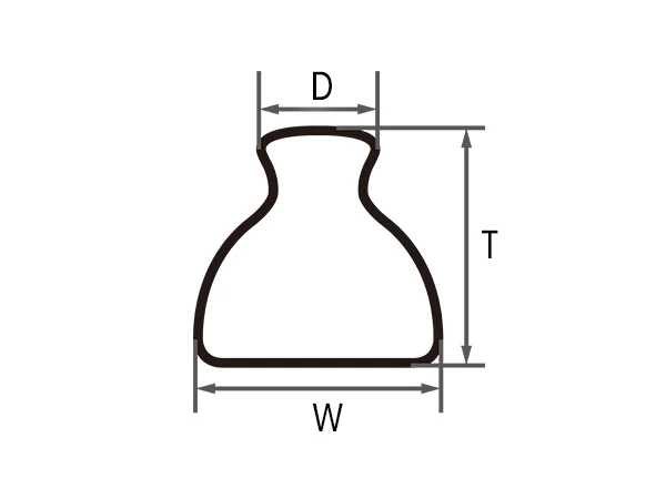 The post size of clear view fence with taper post