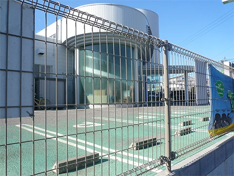 Decorative double ring garden fence used for company fencing protection