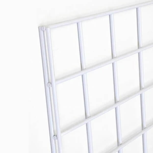 A piece of white gridwall panel.