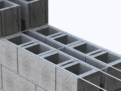 Concrete block shop reinforcing wire