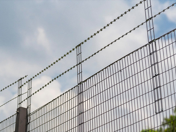 Fence outside industrial area