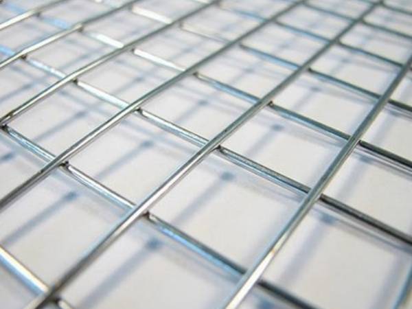 A detail of square welded wire mesh panel of wire mesh storage locker.